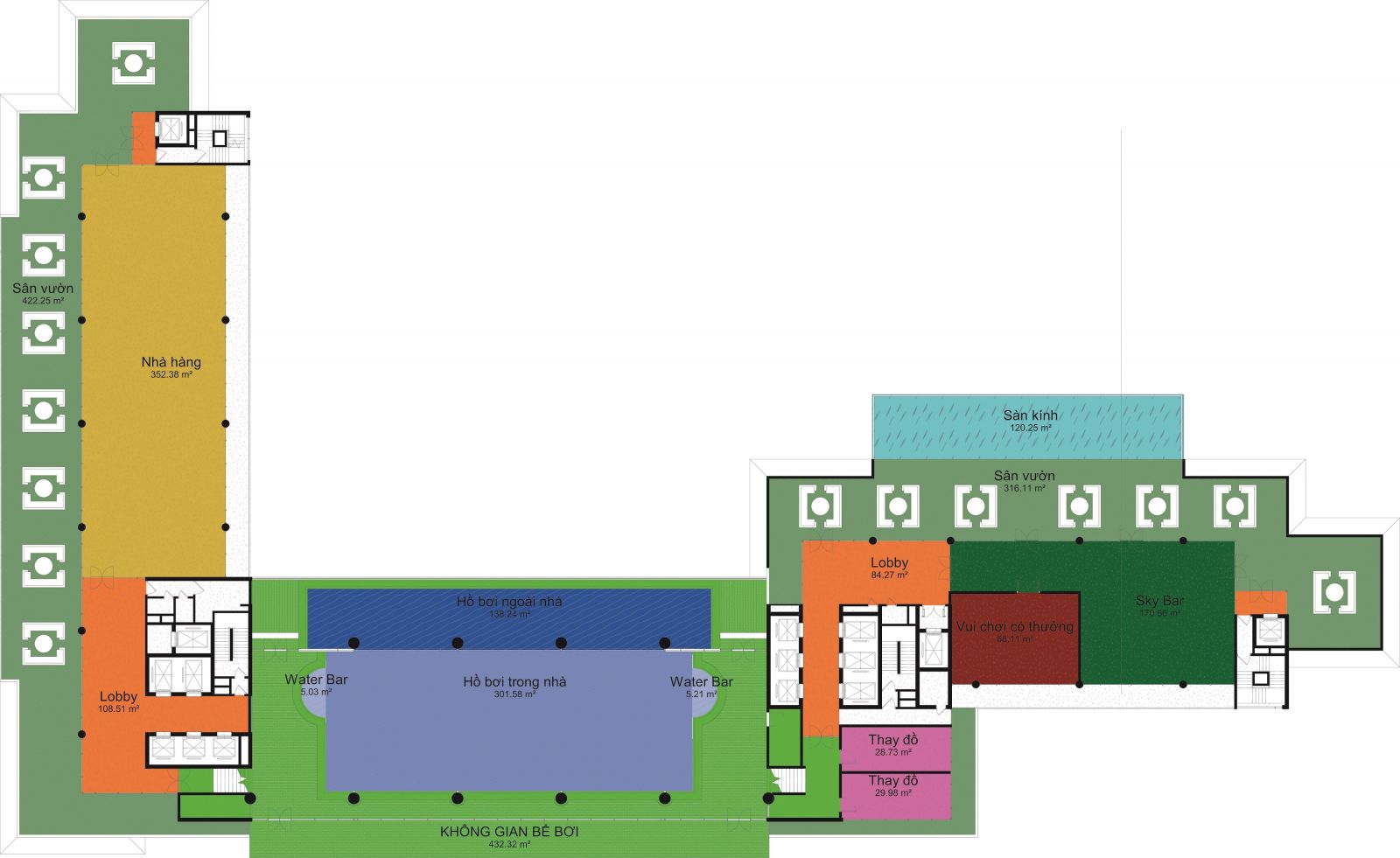 MẶT BẰNG TẦNG THƯỢNG