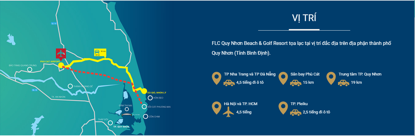 vị trí the coastal hill