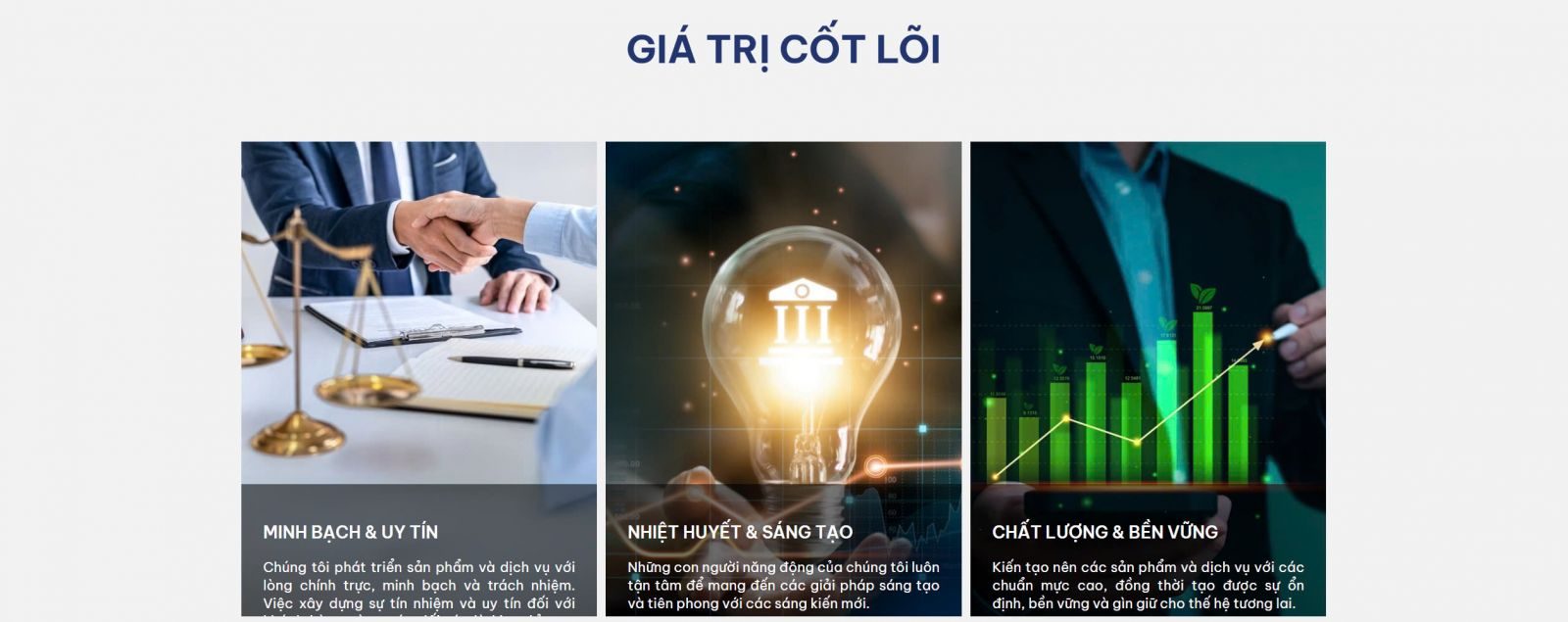 giá trị cốt lõi của Taseco Group